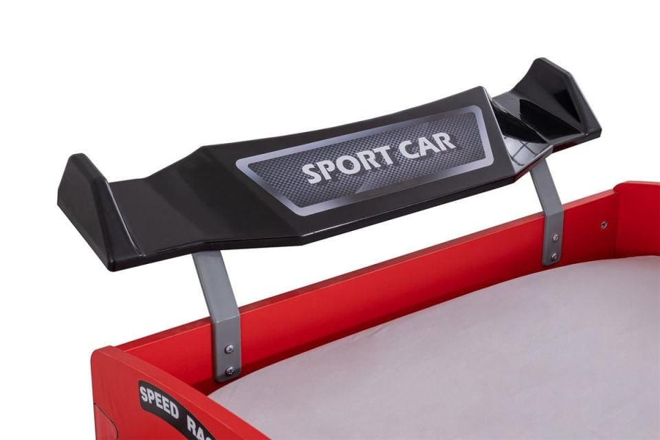 Rio Rüzgarlıklı Arabalı Yatak - Kırmızı