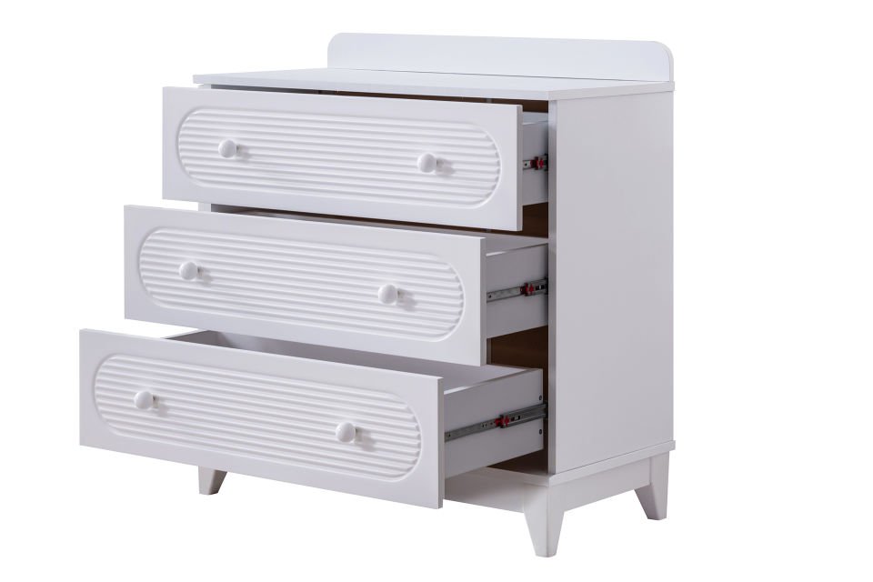 Perla Şifonyer - Beyaz