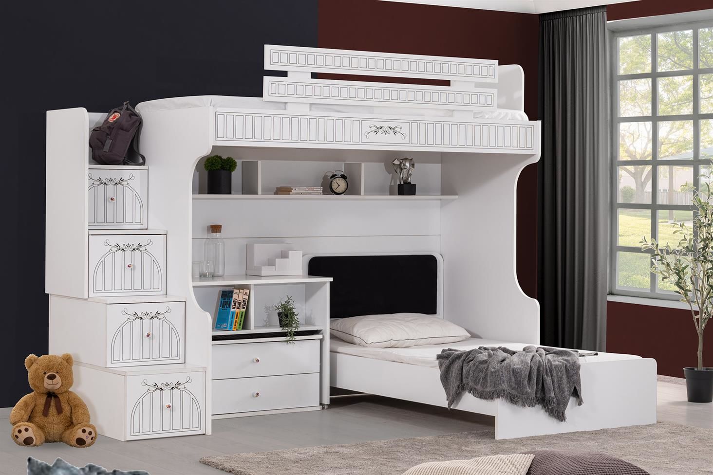 Londra Ranza Karyola Oturaklı Çalışma Masası