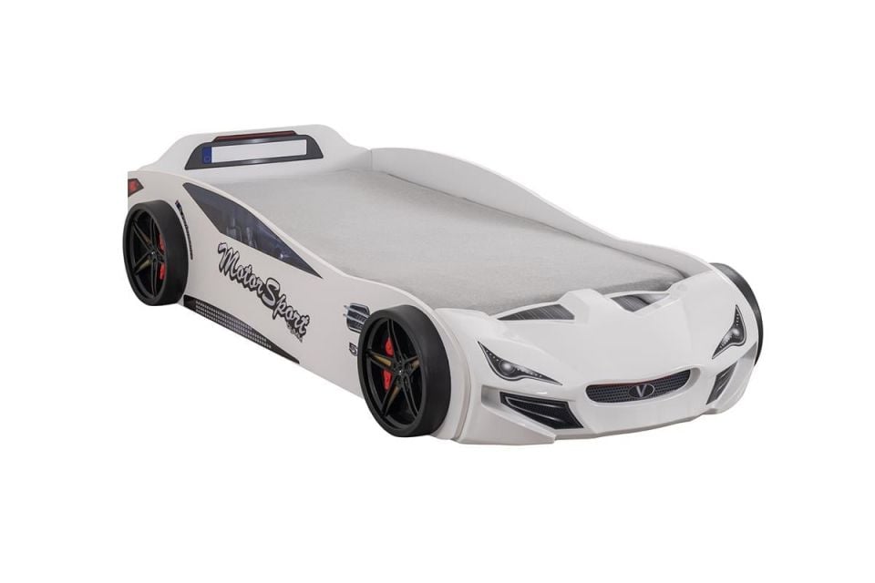 V-Sport Arabalı yatak Beyaz