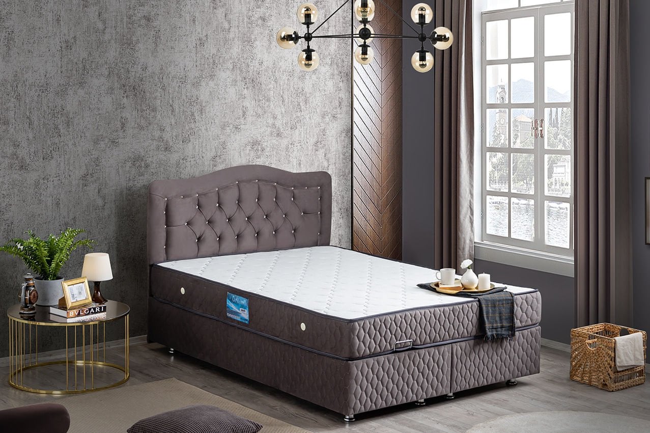 Şah Baza Başlık Ortho Soft Yatak Seti 180 x 200 - Antrasit