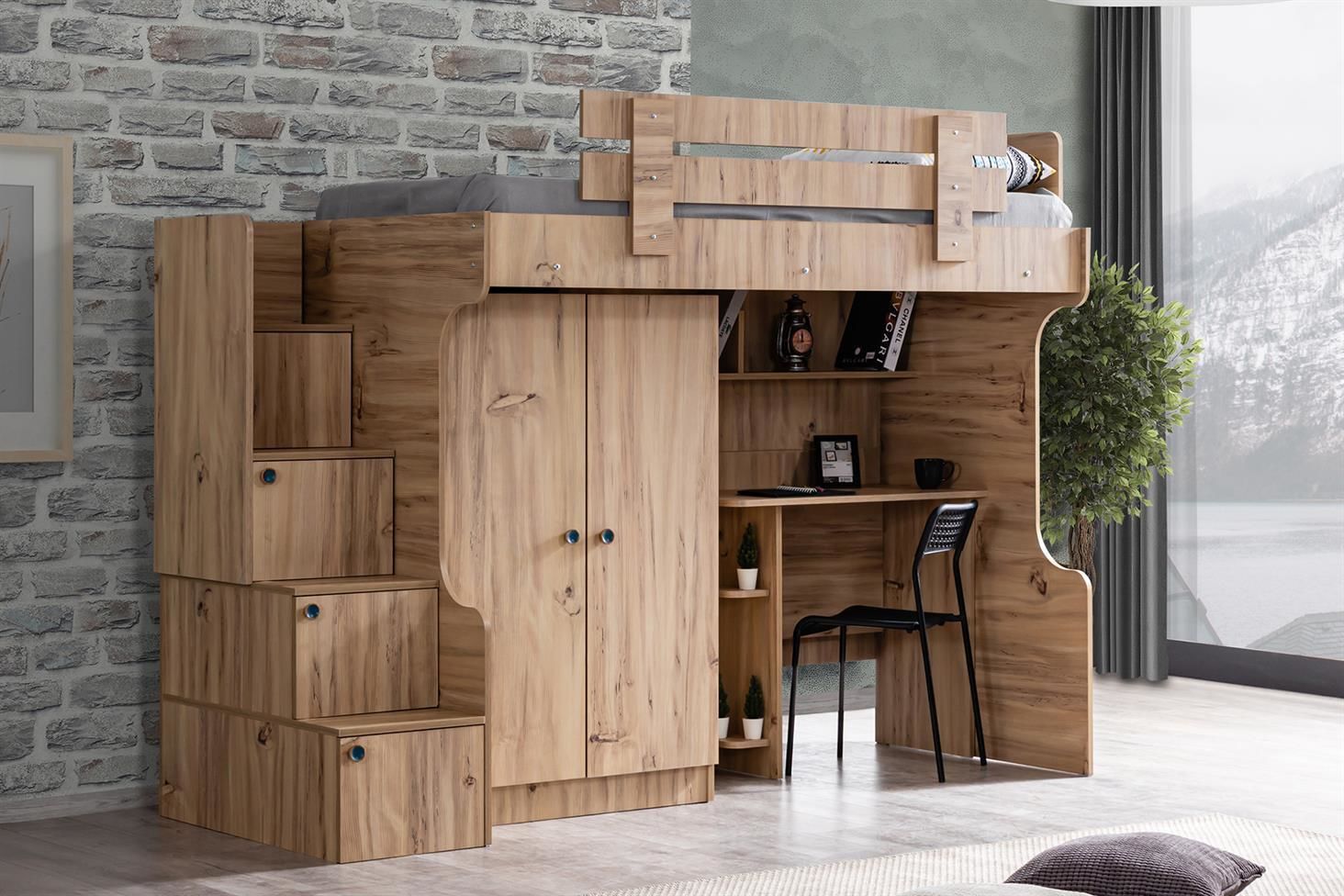 Viva Ranza 2 Kapaklı Dolap Masa