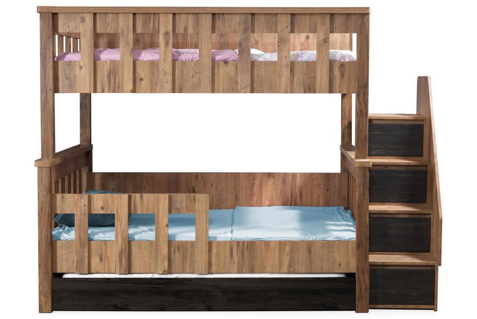 Diva MDF Profil Ayrılabilir Yavrulu Ranza Ceviz