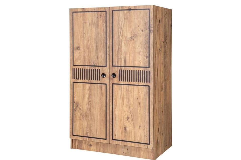 Natural Ranza Karyola 2 Kapaklı Dolap