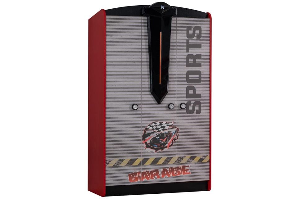 Sports Merso Arabalı Yataklı Çocuk Odası Takımı - Kırmızı