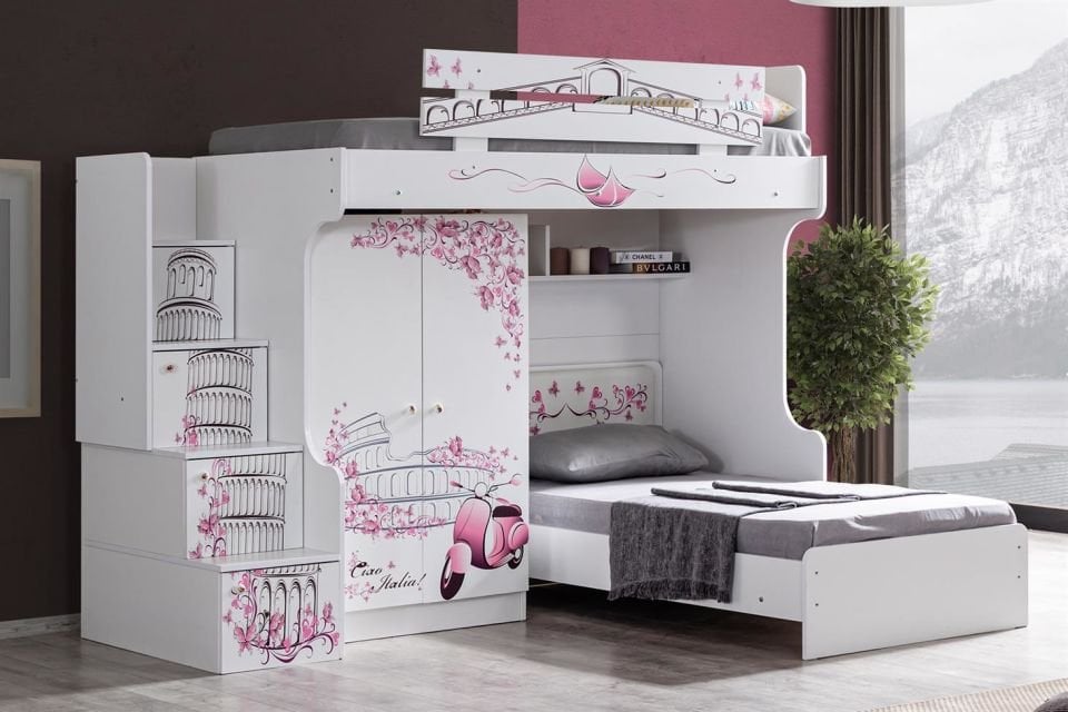 Pisa Ranza Karyola 2 Kapaklı Dolap