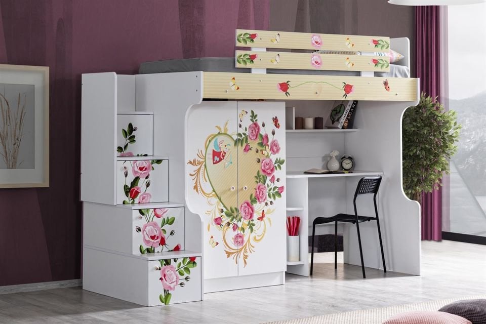 Mira Ranza 2 Kapaklı Dolap Masa