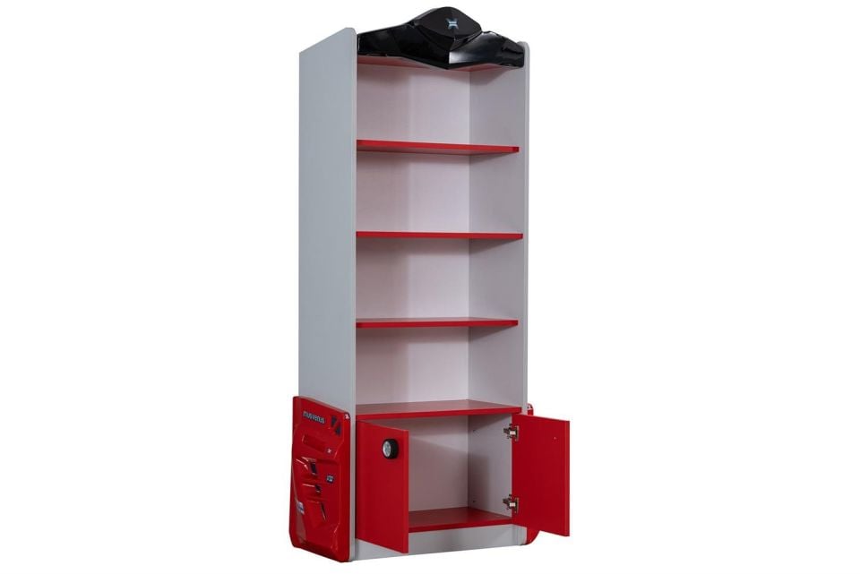 Sports Vento Arabalı Yataklı Çocuk Odası Takımı - Kırmızı