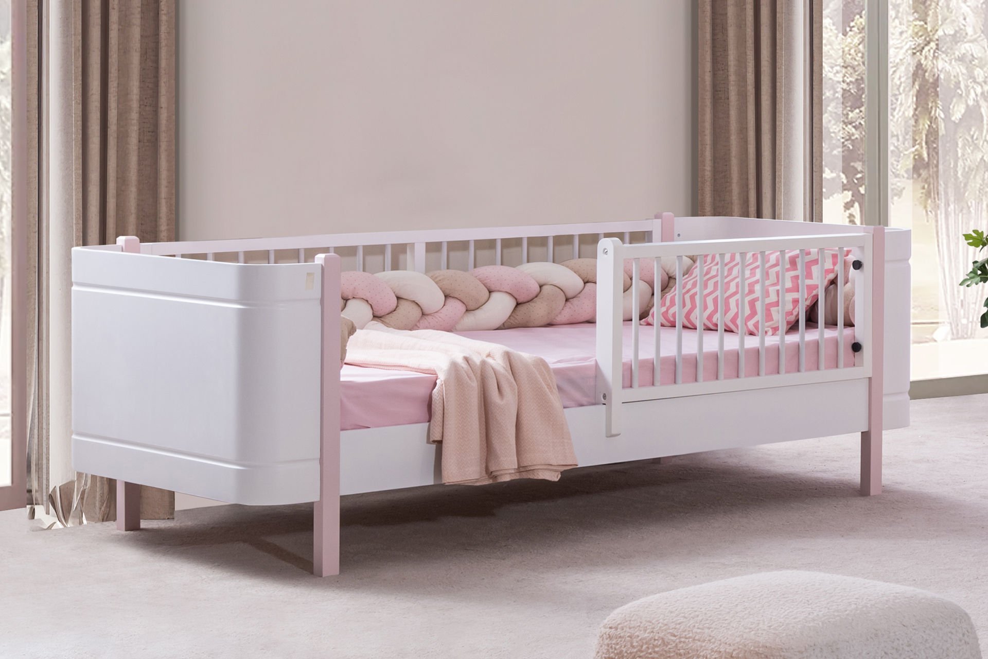 Lidya Montessori Karyola - Pembe