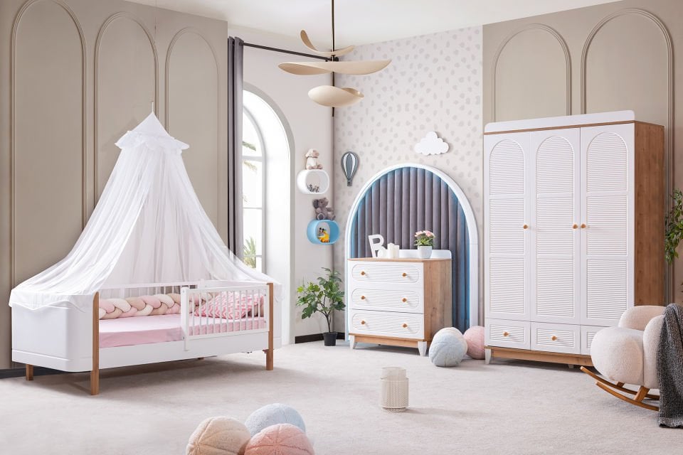 Lidya Çocuk Odası Takımı - Ceviz