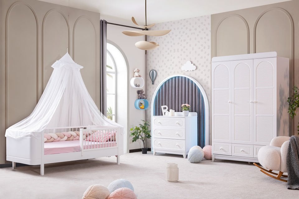 Lidya Çocuk Odası Takımı - Beyaz