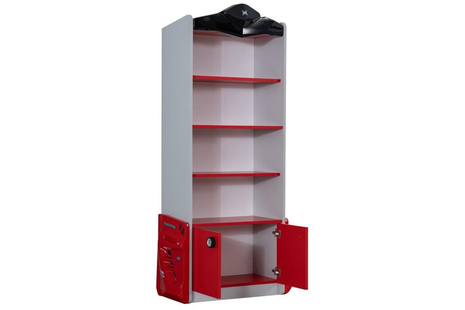 Sports Jaguar Arabalı Yataklı Çocuk Odası Takımı - Kırmızı