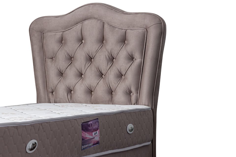 Camelli Baza Başlık Deluxe Yatak Seti 90 x 190 - Gri