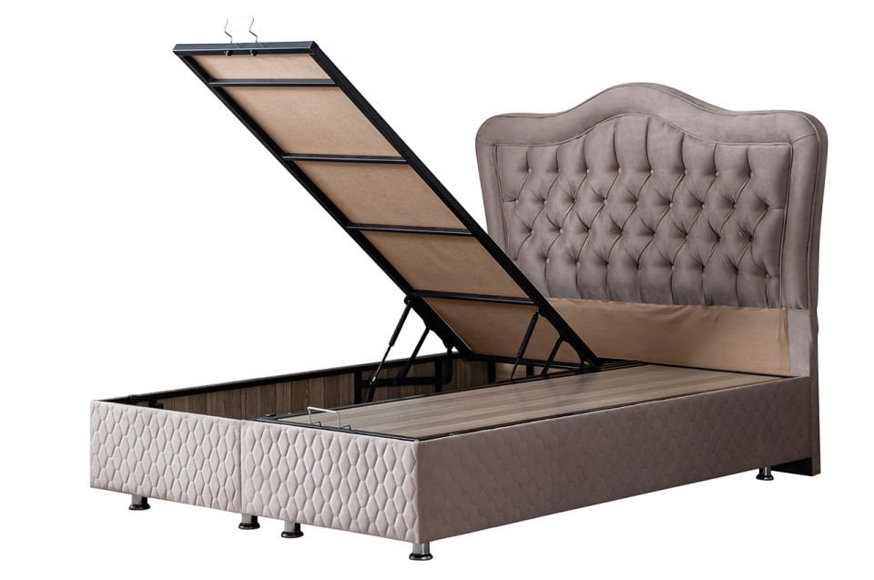 Camelli Baza Başlık Deluxe Yatak Seti 140 x 190 - Gri