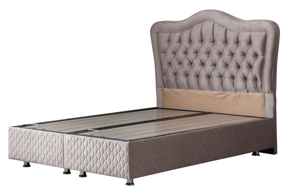 Camelli Baza Başlık Deluxe Yatak Seti 160 x 200 - Gri