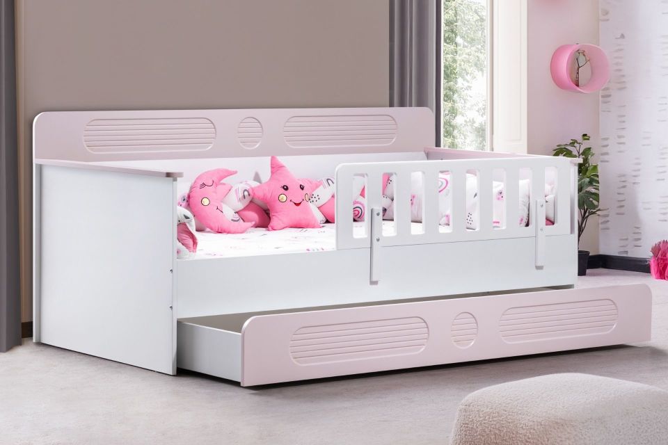 Flora Yavrulu Montessori Karyola - Pembe