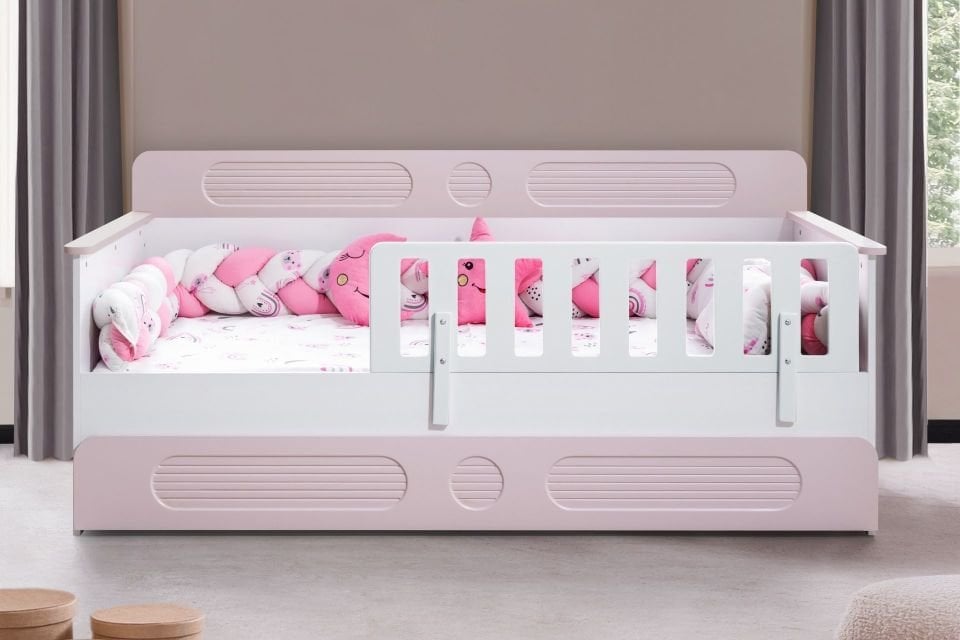 Flora Yavrulu Montessori Karyola - Pembe