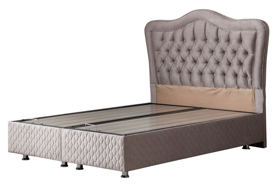 Camelli Baza Başlık Deluxe Yatak Seti 180 x 200 - Gri