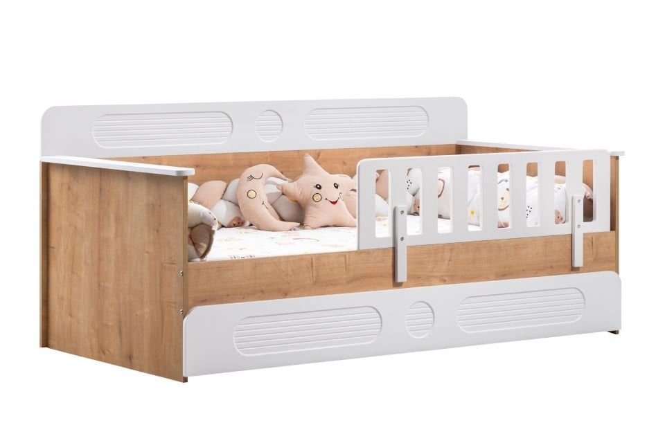 Flora Yavrulu Montessori Karyola - Ceviz