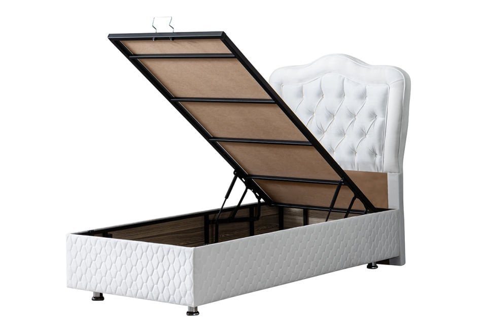Camelli Baza Başlık Deluxe Yatak Seti 90 x 200 - Beyaz