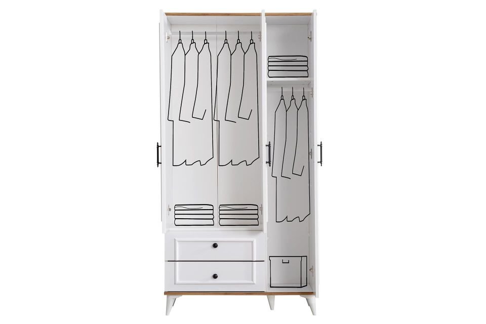 Gardırop, Linda 3 Kapaklı Dolap