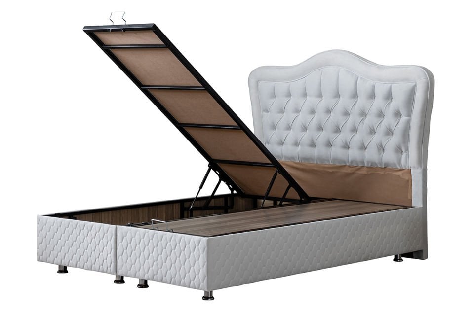 Camelli Baza Başlık Deluxe Yatak Seti 140 x 190 - Beyaz