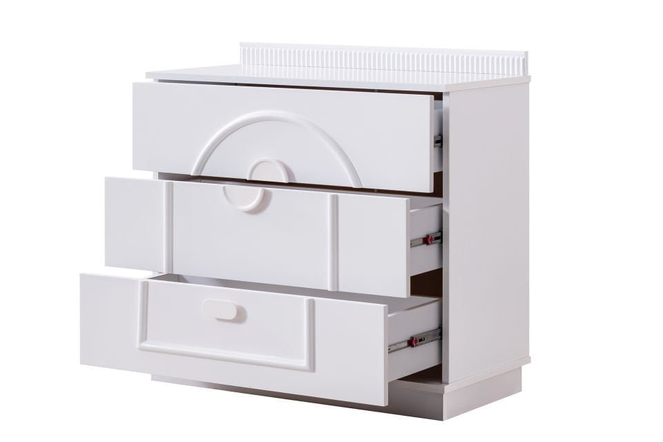 Dolunay Şifonyer - Beyaz