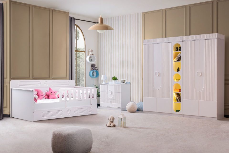 Flora Çocuk Odası Takımı - Beyaz