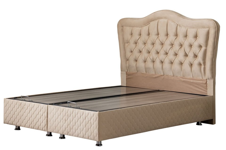 Camelli Baza Başlık Deluxe Yatak Seti 160 x 200 - Bej