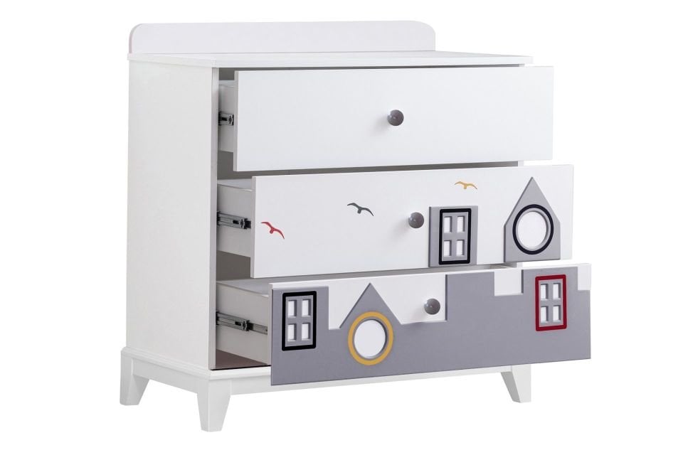 City Şifonyer - Gri