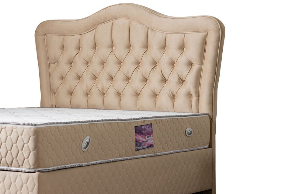 Camelli Baza Başlık Deluxe Yatak Seti 180 x 200 - Bej