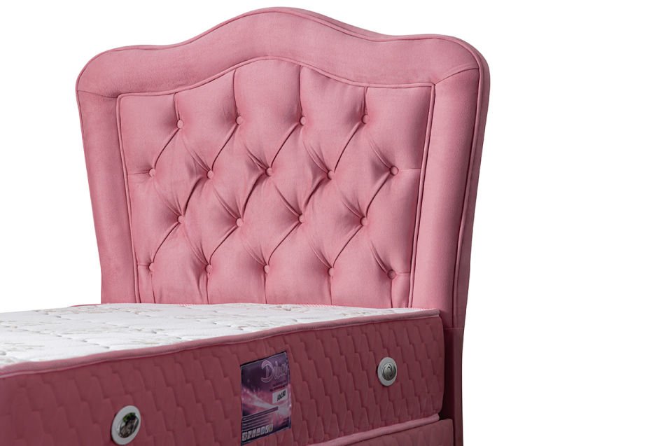 Camelli Baza Başlık Deluxe Yatak Seti 90 x 190 - Pembe