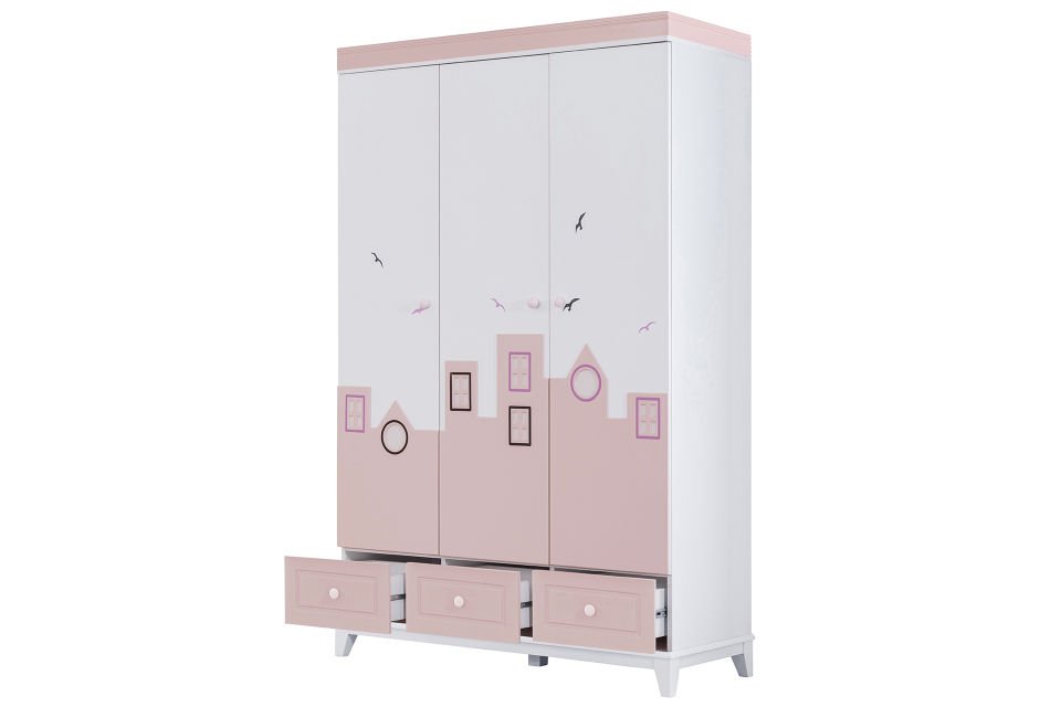 City Yavrulu Montessori Çocuk Odası Takımı - Pembe