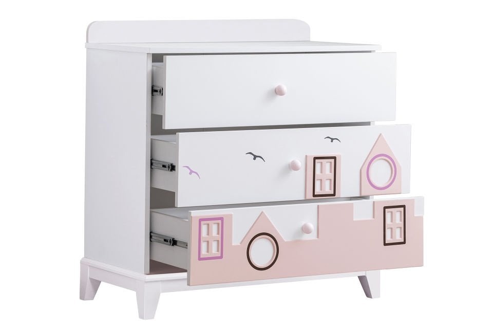 City Yavrulu Montessori Çocuk Odası Takımı - Pembe