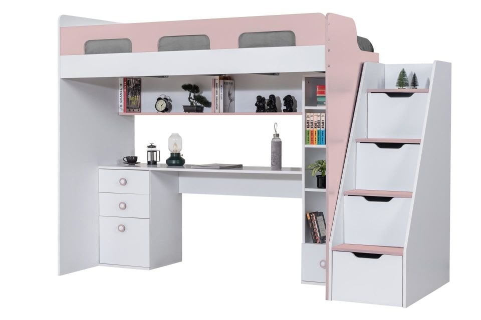 Troya Ranza Masa Kitaplık Pembe