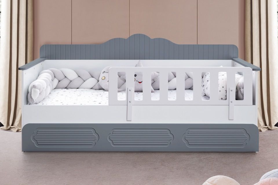 Flower Yavrulu Montessori Karyola - Gri