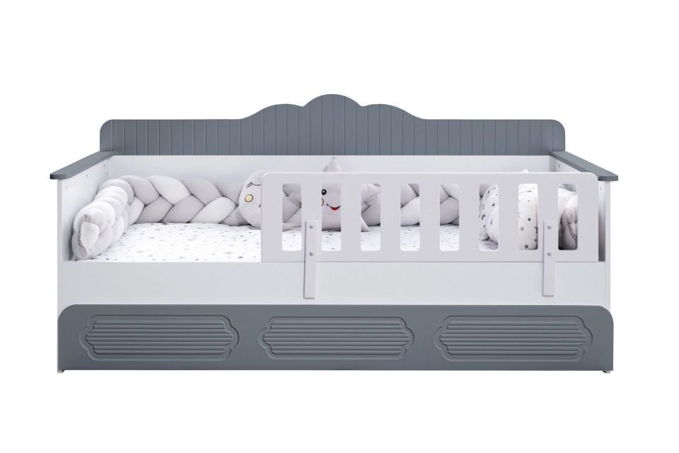 Flower Yavrulu Montessori Karyola - Gri