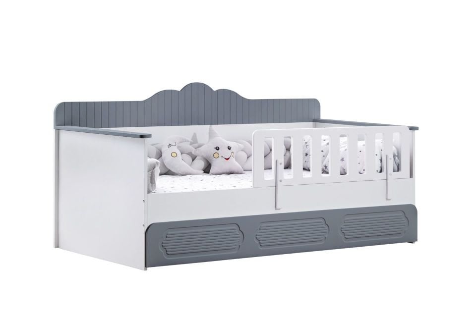 Flower Yavrulu Montessori Karyola - Gri