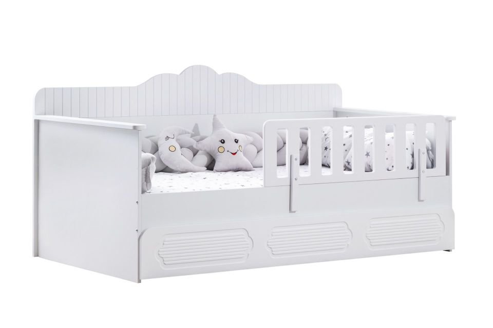 Flower Yavrulu Montessori Karyola - Beyaz