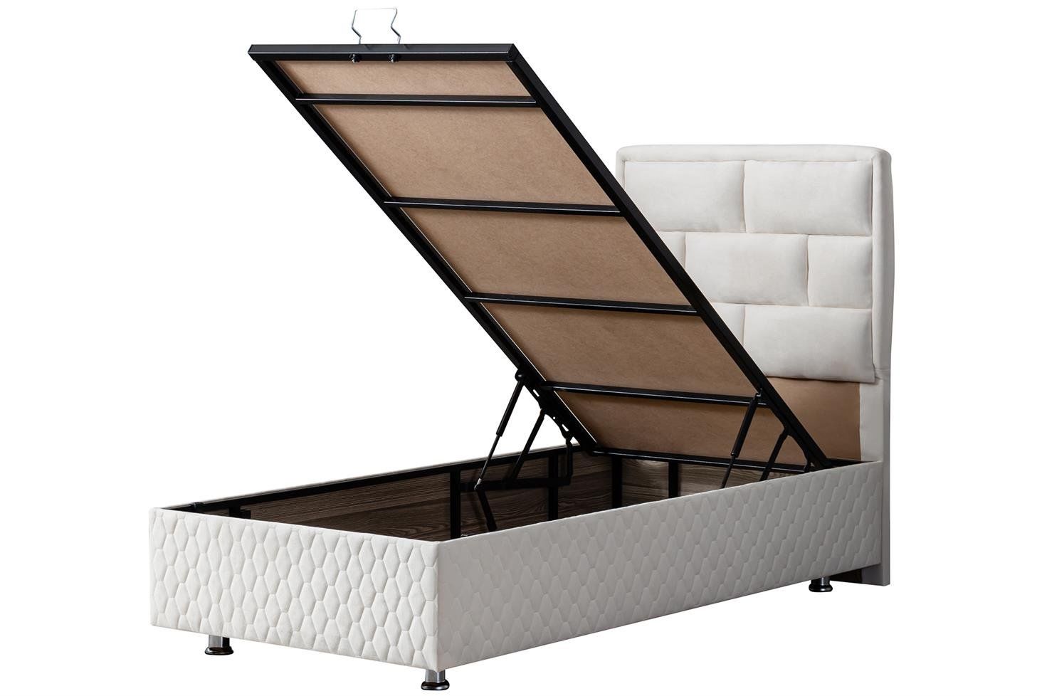 Diego Baza Başlık Seti 90 x 190 - Krem