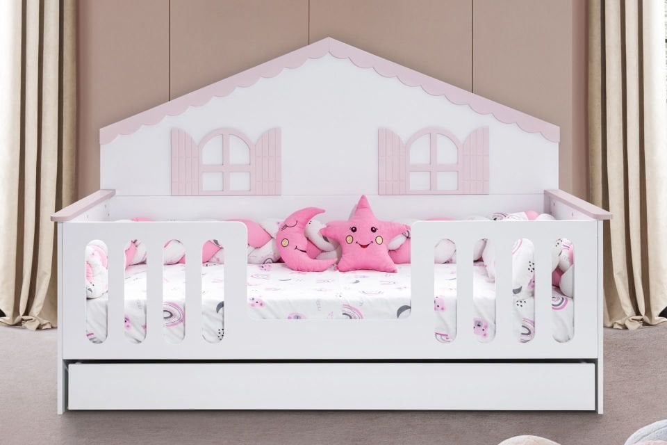 Poli Yavrulu Montessori Karyola - Pembe