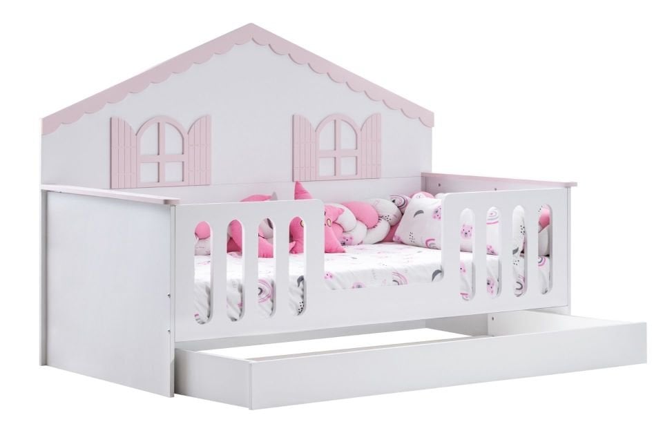 Poli Yavrulu Montessori Karyola - Pembe