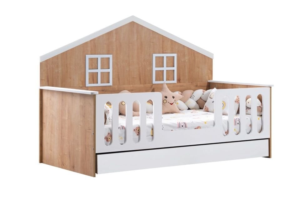 Bello Yavrulu Montessori Karyola - Ceviz