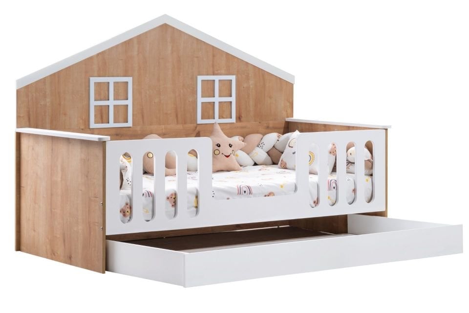 Bello Yavrulu Montessori Karyola - Ceviz