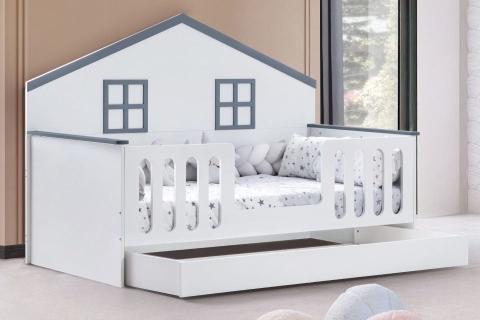 Bello Yavrulu Montessori Karyola - Gri