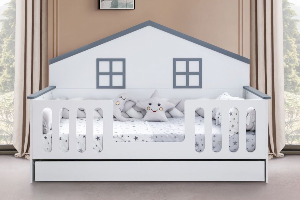 Bello Yavrulu Montessori Karyola - Gri