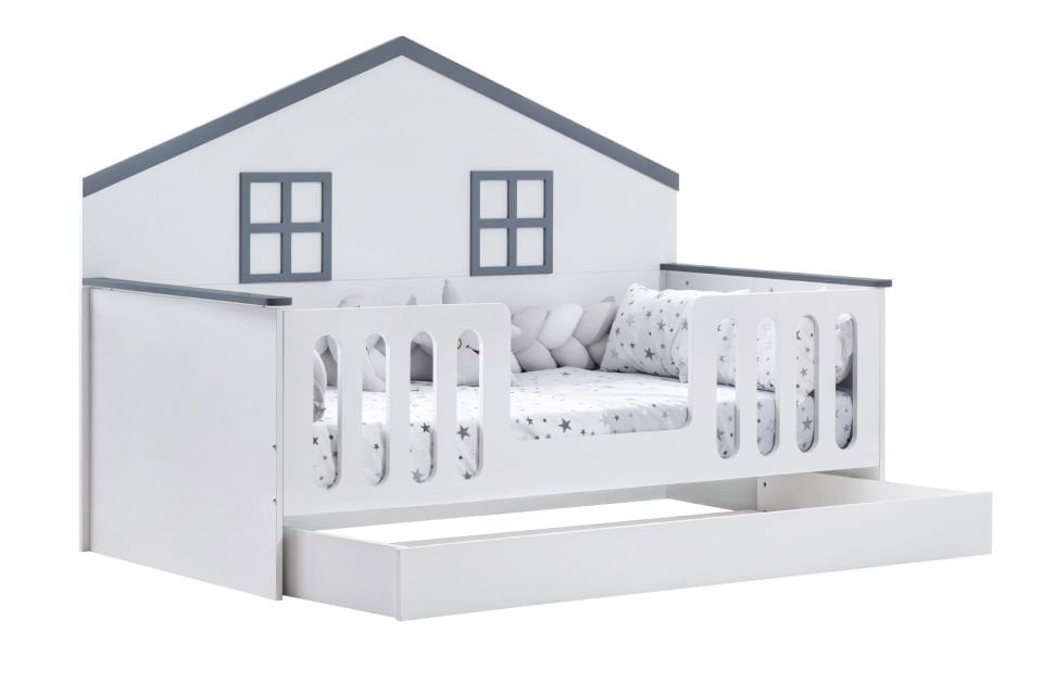 Bello Yavrulu Montessori Karyola - Gri