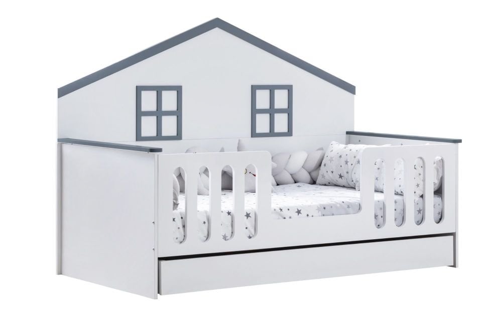 Bello Yavrulu Montessori Karyola - Gri