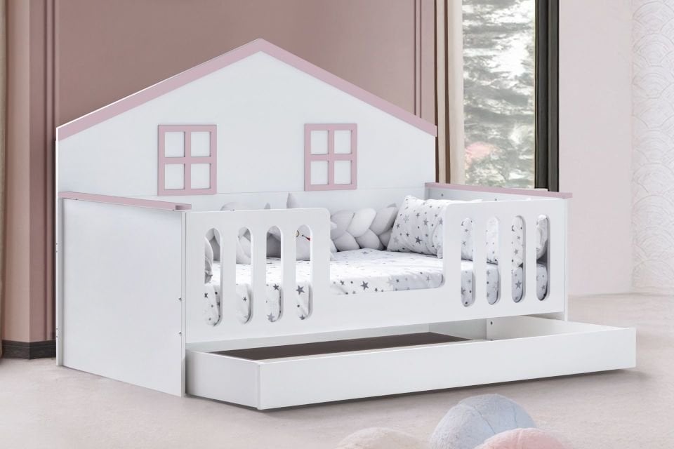 Bello Yavrulu Montessori Karyola - Pembe