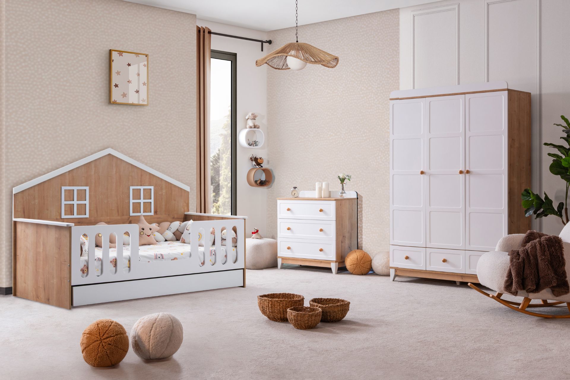 Bello Çocuk Odası Takımı - Ceviz